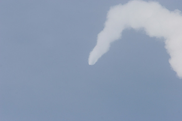 Shuttle roll-over heading out and "down range"