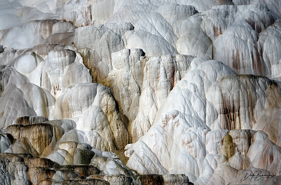 Calcite Travertine Closeup, Mammouth Hot Springs